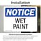 Signmission Wet Paint, 10 in W x Rectangle, Vinyl Decal OS-2PACK-NS-D-710-L-19034 - alternate 5